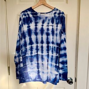 Pink Victoria Secret Purple Tie-Dye Long Sleeve Sweat Shirt